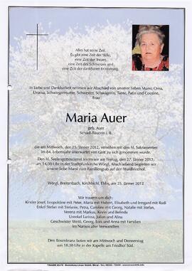 Auer Maria geb. Auer