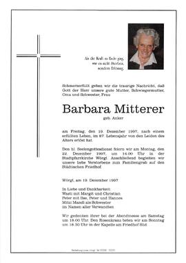Mitterer Barbara geb. Anker G