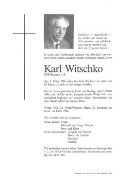 Witschko Karl G