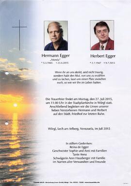 Egger Hermann, Herbert
