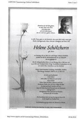 Schölzhorn Helene geb. Tasser G