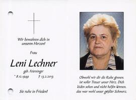 Lechner Leni geb. Feiersinger