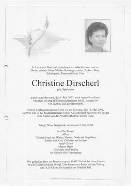 Dirscherl Christine geb. Spielmann G