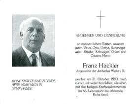 Hackler Franz
