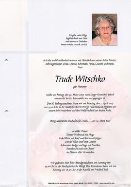 Witschko Trude geb. Hammer