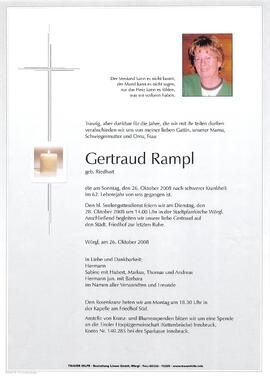 Rampl Gertraud geb. Riedhart G