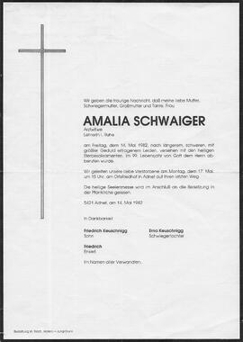 Schwaiger Amalia G