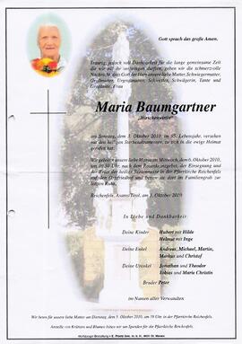 Baumgartner Maria G
