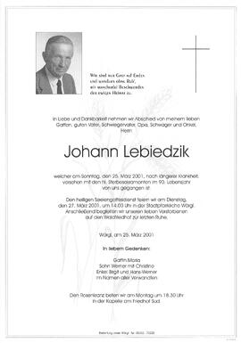 Lebiedzik Johann G