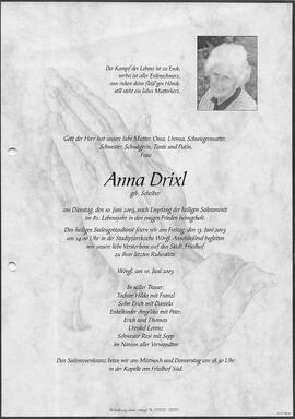 Drixl Anna geb. Scheiber