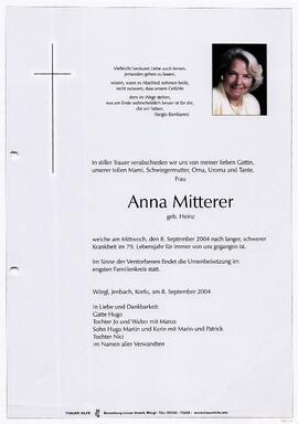 Mitterer Anna geb. Heinz G