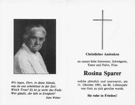 Sparer Rosina