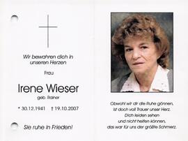 Wieser Irene geb. Rainer