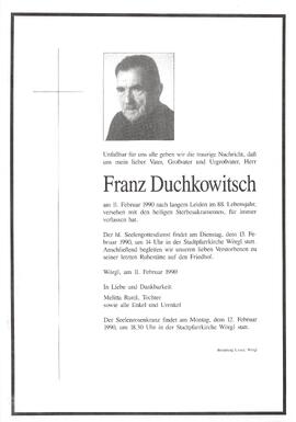 Duchkowitsch Franz G