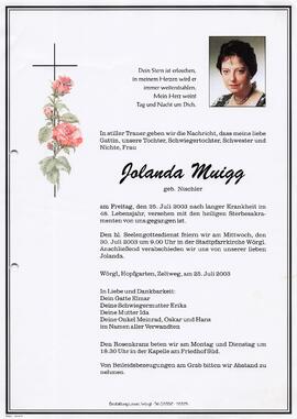Muigg Jolanda geb. Nischler G