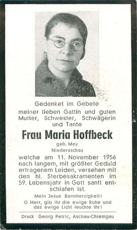 Hoffbeck Maria geb. Mey