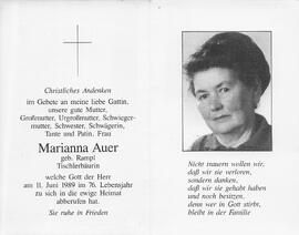 Auer Marianna geb. Rampl