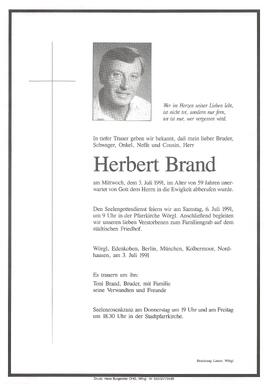 Brand Herbert G