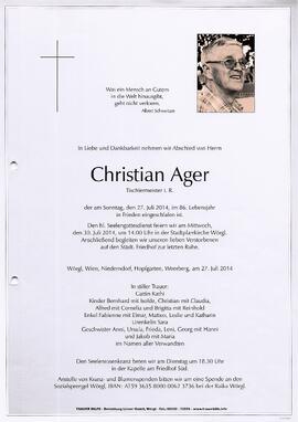 Ager Christian