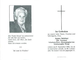 Stricker Agnes geb. Nicolussi