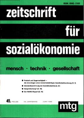 Wörgl - Zeitschrift für Sozialökonomie