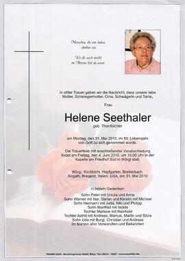 Seethaler Helene geb. Thurnbichler G