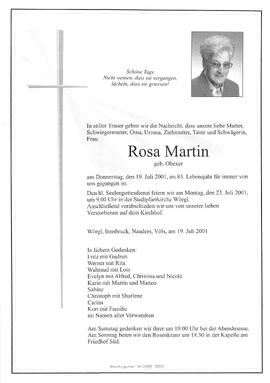 Martin Rosa geb. Obexer G
