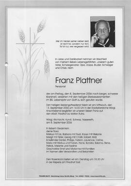 Plattner Franz G
