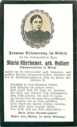 Esterhammer Maria geb. Gollner Schachtner