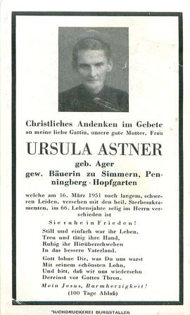Astner Ursula geb. Ager