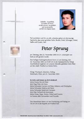 Sprung Peter