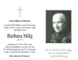 Mölg Barbara geb. Fill