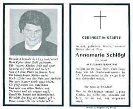 Schlögl Annemarie geb. Schädl