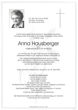 Hausberger Anna G