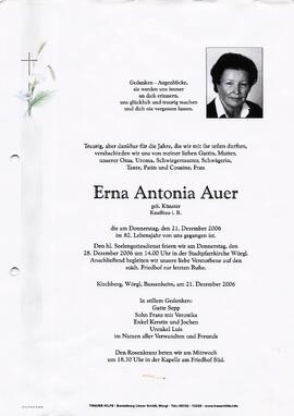 Auer Antonia geb. Künster