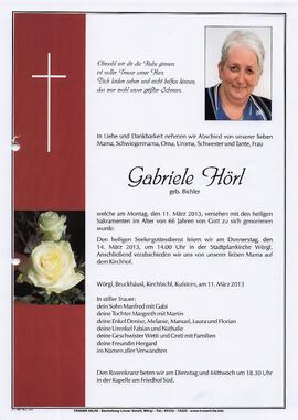 Hörl Gabriele geb. Bichler G