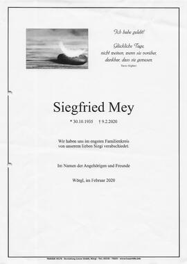 Mey Siegfried G