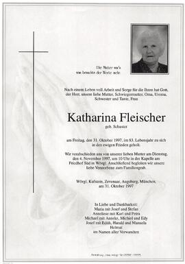 Fleischer Katharina geb. Schuster G