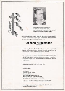 Hirschmann Johann G