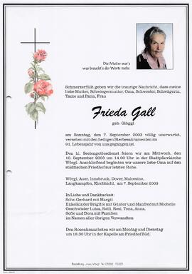 Gall Frieda geb. Glöggl G