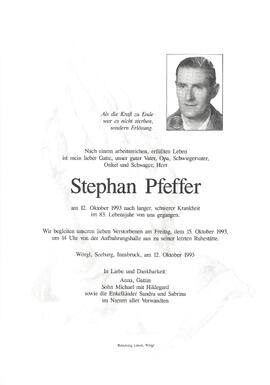 Pfeffer Stephan G