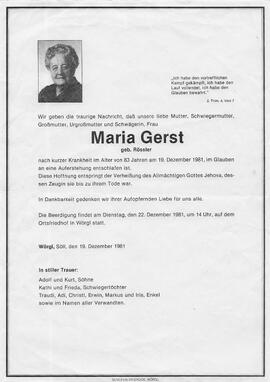Gerst Maria geb. Rössler G