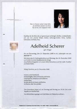 Scherer Adelheid geb. Ellinger G