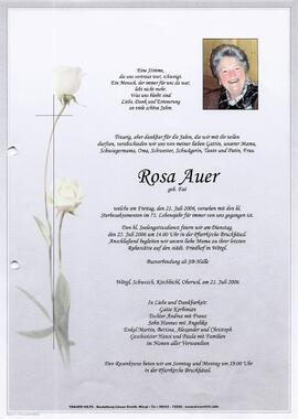 Auer Rosa geb. Fae