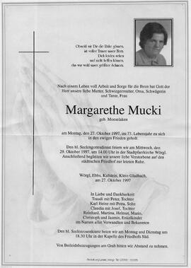 Mucki Margarethe geb. Moeselaken G