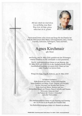 Kirchmair Agnes geb. Moser G