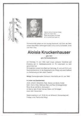 Kruckenhauser Aloisia geb. Hörl G
