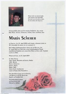 Scherer Maria G