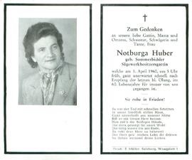 Huber Notburga geb. Sommerbichler