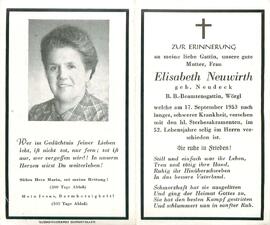 Neuwirth Elisabeth geb. Neudeck
